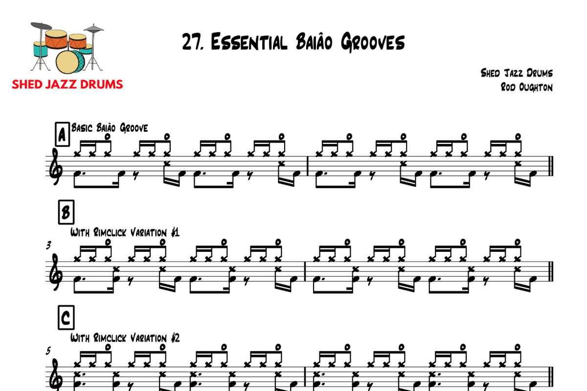 27. 3 Essential Baião Grooves Every Drummer Should Know