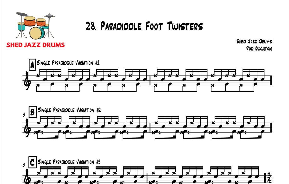 28. Advanced Independence: Paradiddle Foot Twisters