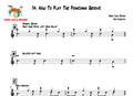 34. How To Play The Poinciana Groove