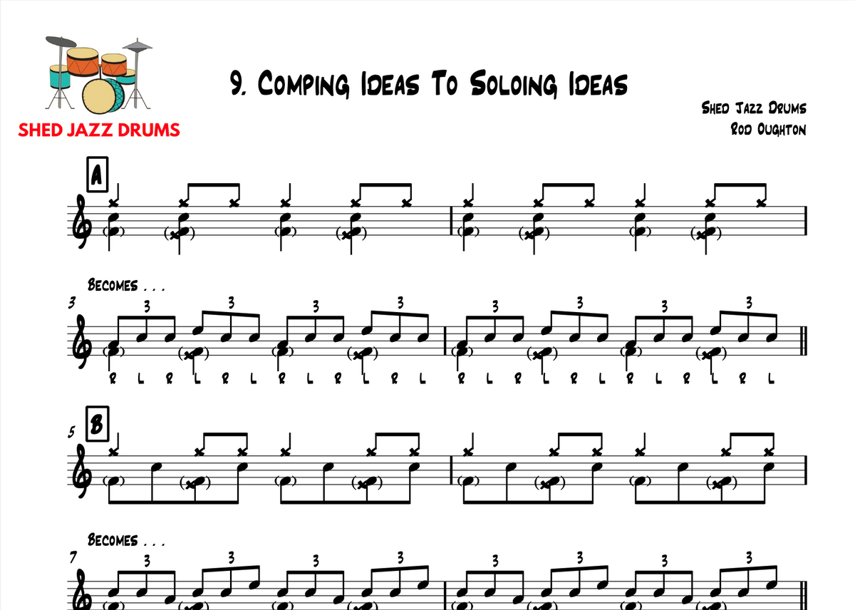 9. Transform Your Comping Ideas To Soloing Ideas